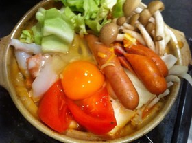 イタリアン鍋焼きうどん