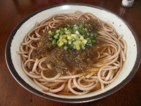 とろろ昆布の温かい蕎麦◆◆