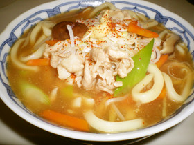 鍋ひとつで生姜あんかけうどん