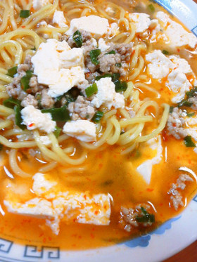 ピリ辛！スンドゥブ風ラーメン♪