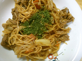 隠し味で 絶品 簡単 ソース焼きそば！