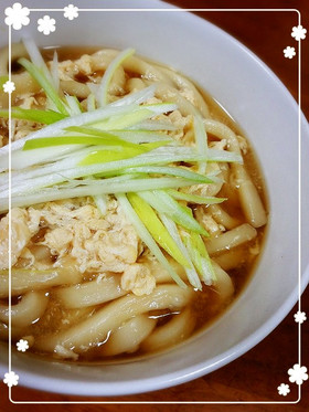 我が家の定番!!卵とじうどん♪