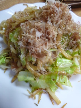 ちりめんさんしょう入り・焼きうどん