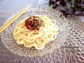 簡単ランチに♬ツナと大葉のうどん
