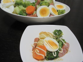 ウチの温野菜サラダ