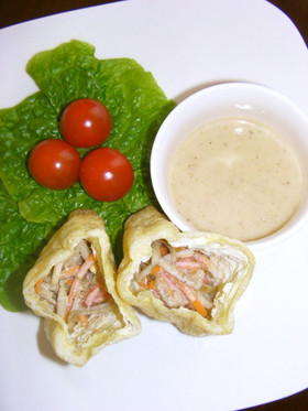 レンジで２分♪簡単ごぼうサラダ