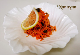 無塩料理☆にんじんの甘酸っぱサラダ