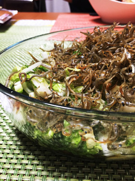 簡単・激ウマ☆白菜とじゃこのサラダ