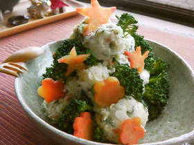 クリスマスツリー！ポテトサラダVer.♬