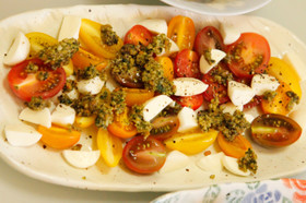 バジル☆にんじんバジルソースのカプレーゼ