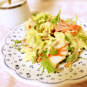 ヘルシー！マヨネーズ少なめカニカマサラダ