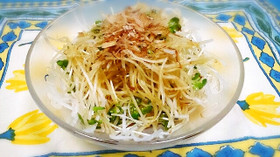 シンプルな大根サラダ(和風ダレ)