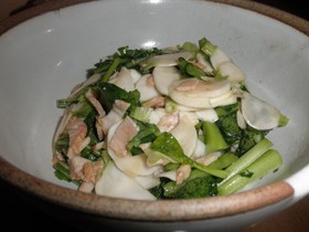カブとチャーシューのサラダ