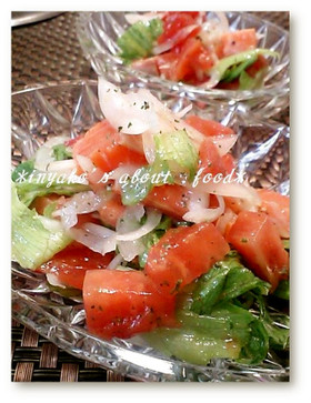 *トマト＆サーモンのレッドマリネサラダ*