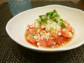 ノンオイルのおもてなしトマトサラダ