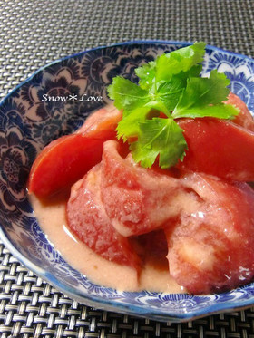 西京味噌で✜トマトのサラダ✜