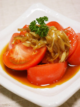 トマトとみょうがのサラダ