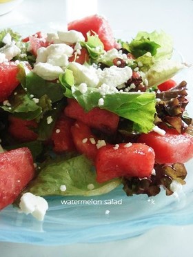 ギリシャ風スイカのサラダ