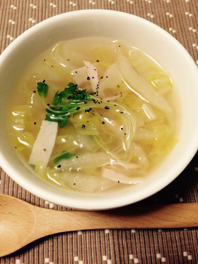 とにかく簡単すぐ出来る♪白菜スープ♡