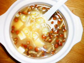 土鍋で☆味噌汁 2