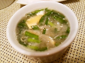 お手軽★にらともやしの卵スープ