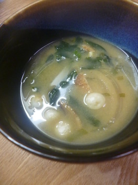 リメイク・玉麩入りみそ汁