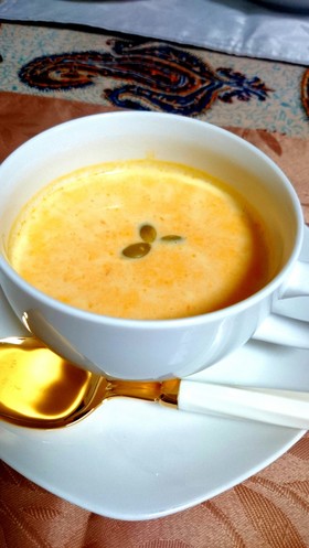 ミキサーなくても♪ かぼちゃのポタージュ