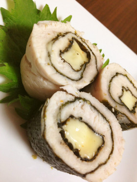 ささみの海苔巻きチーズ