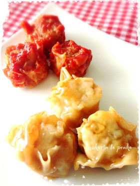 お弁当＊焼売の甘酢あん＆ケチャップ炒め