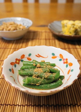 レンジで簡単☆いんげんの胡麻和え