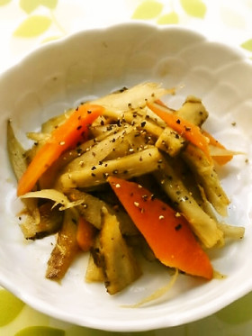 ☺お弁当にも☆簡単♪塩きんぴらごぼう☺