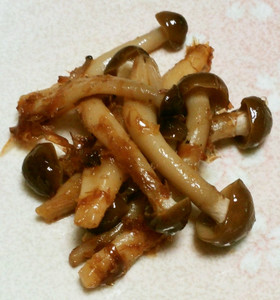 レンジで1分☆お弁当に♪しめじの甘辛煮