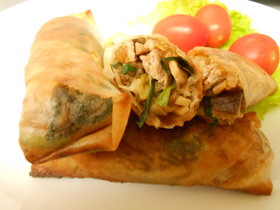 簡単お手軽春巻★味付けはオイスターだけ♪