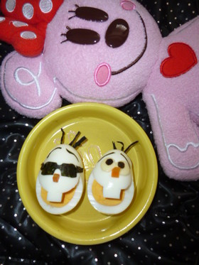 アナと雪の女王☃ゆで卵でオラフ