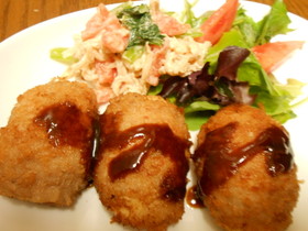 卵の豚巻きフライ～揚げ焼き～