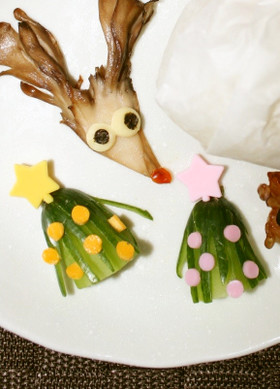 クリスマスに♡キュウリで簡単ツリー