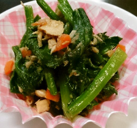 お弁当に☆ほうれん草とツナの和え物