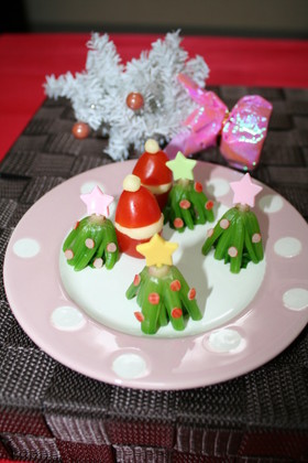 クリスマス飾付けに♥ほうれん草のツリー