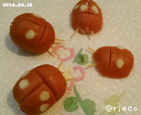 ★キャラ弁★コロコロてんとう虫