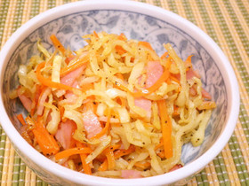 切干大根のブラックペッパー炒め