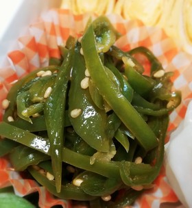 分量簡単&時短☆ピーマンのきんぴら☆弁当