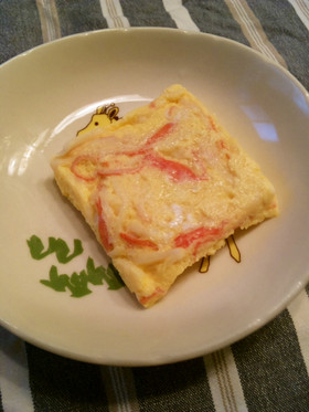 お弁当に！電子レンジで1分！カニカマ卵