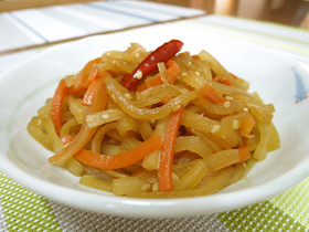 簡単常備菜♪大根とにんじんの甘辛きんぴら