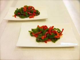 お弁当にも◎２色ピーマンのきんぴら風