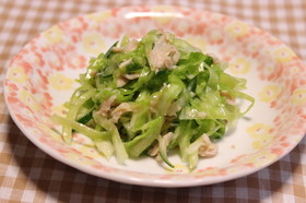 お弁当♪塩もみキャベツのツナサラダ