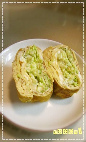 コンソメ出汁巻き玉子にキャベツＩＮ♡