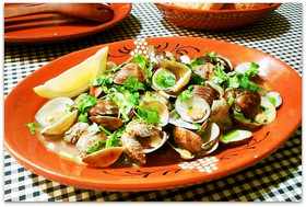 ポルトガルの★あさりとパクチーの炒め物★