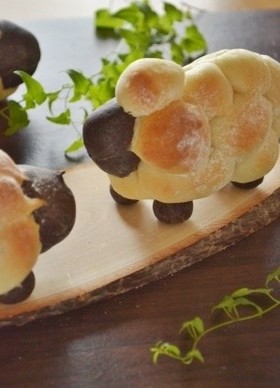 立体☆ひつじのちぎりパン