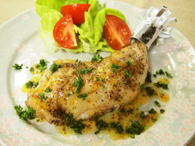 塩水で簡単☆あっさりローストチキン