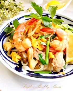 タイ料理＊本格派パッタイ(タイ焼きそば）